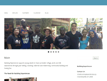 Tablet Screenshot of buildingexperiences.org